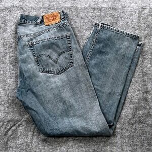 Vintage Levi's 505 Distressed Jeans W37 L32 Straight Grunge Workwear Mens